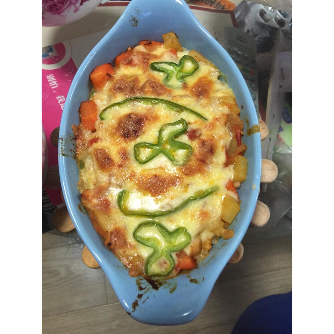 番茄鸡肉浓情焗饭【两人份】