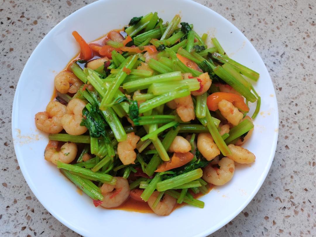 芹菜炒虾仁