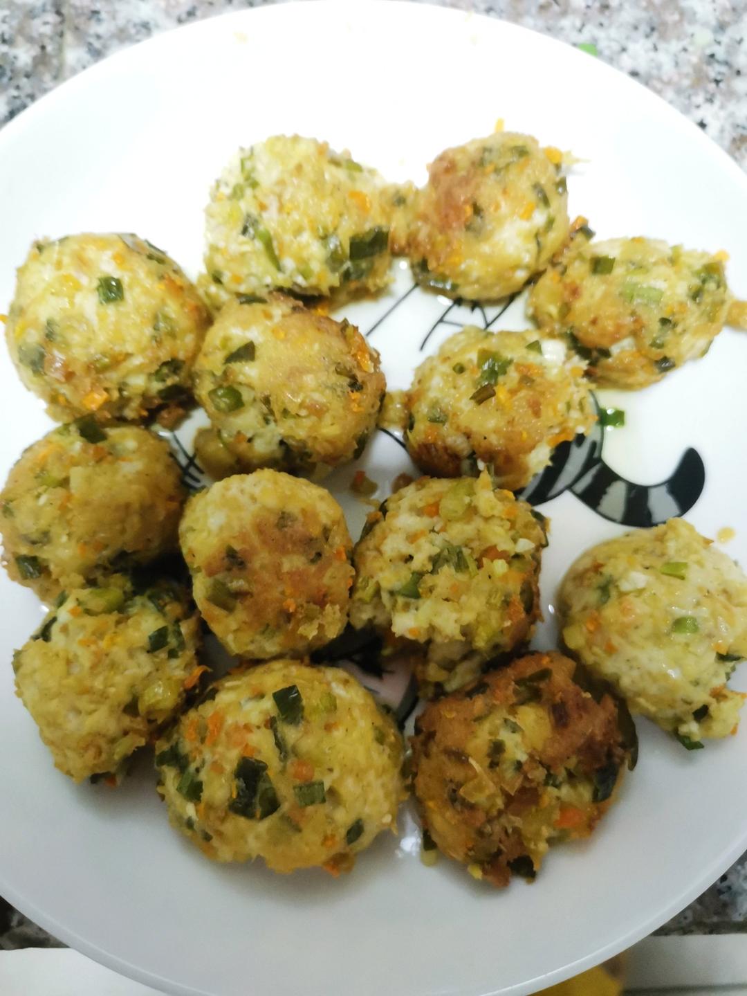 低脂豆腐丸子，宅家DIY 美食