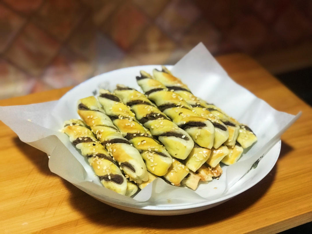 ㊙️酥到掉渣❗️🔥好吃到舔手指的豆沙扭扭酥❗️