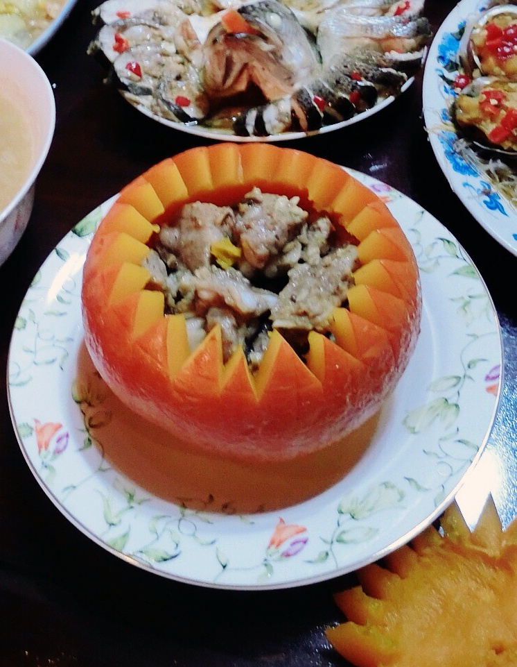 南瓜粉蒸排骨