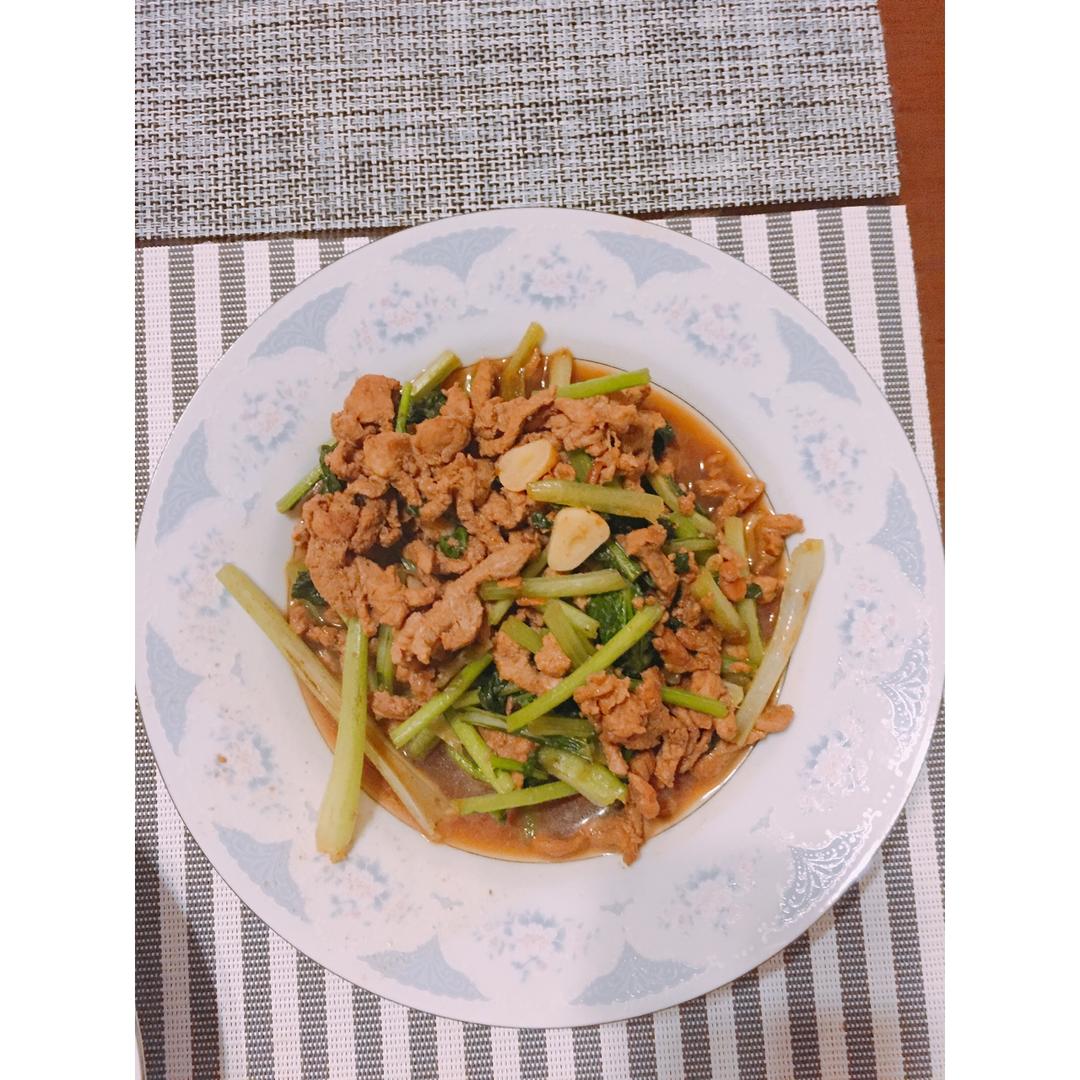 苔菜炒肉