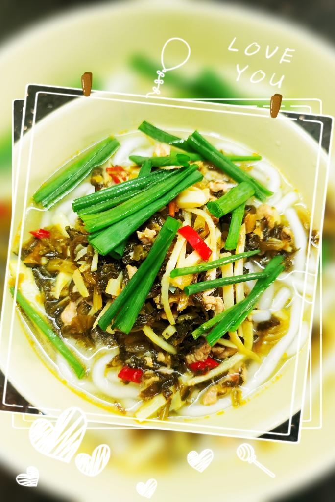 雪菜冬笋肉丝粉的做法