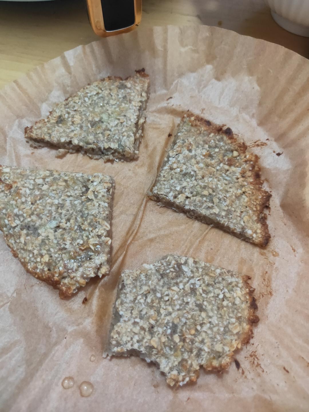 低卡香蕉燕麦杯(空气炸锅)|燕麦饼干