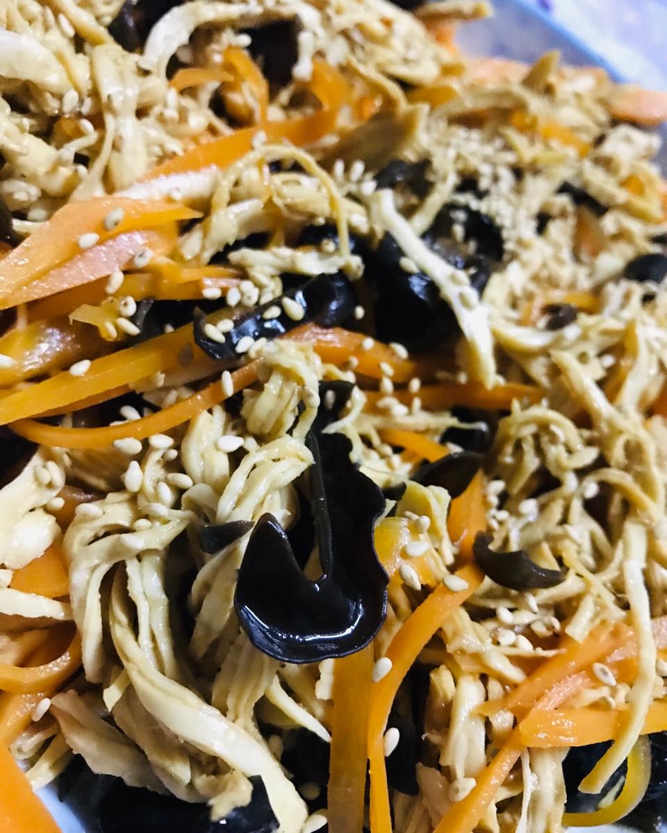 减脂健身｜凉拌手撕鸡丝（香辣&麻油版）