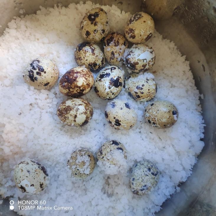 盐焗鸟蛋的做法