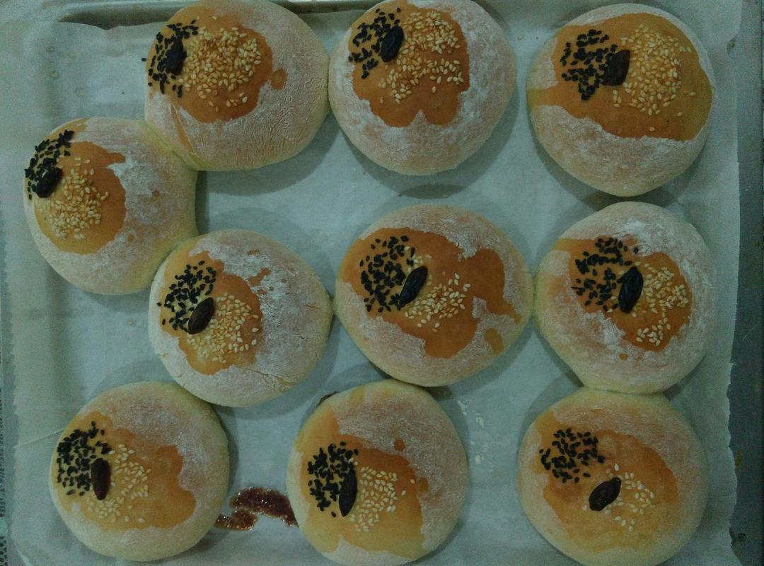 蜜红豆面包——简单的一次发酵法的做法