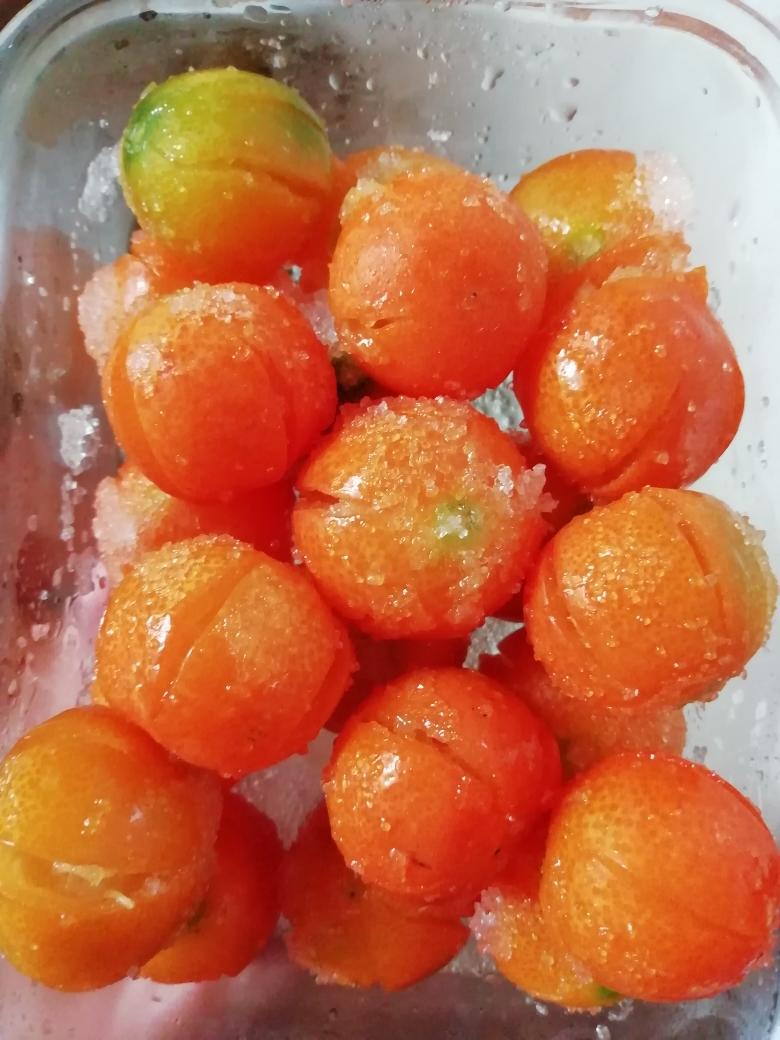 蜜汁金桔的做法 步骤1
