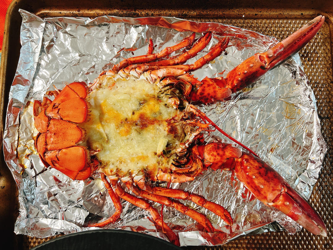 厨艺小白也能做好的海鲜美味——芝士焗波士顿龙虾