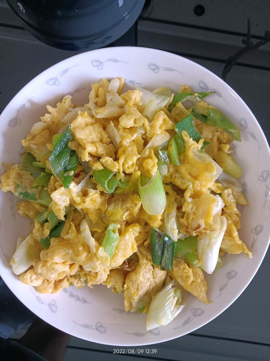 东北的大葱炒蛋