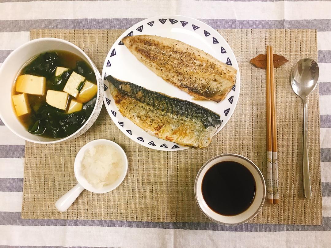 日式盐烤青花鱼