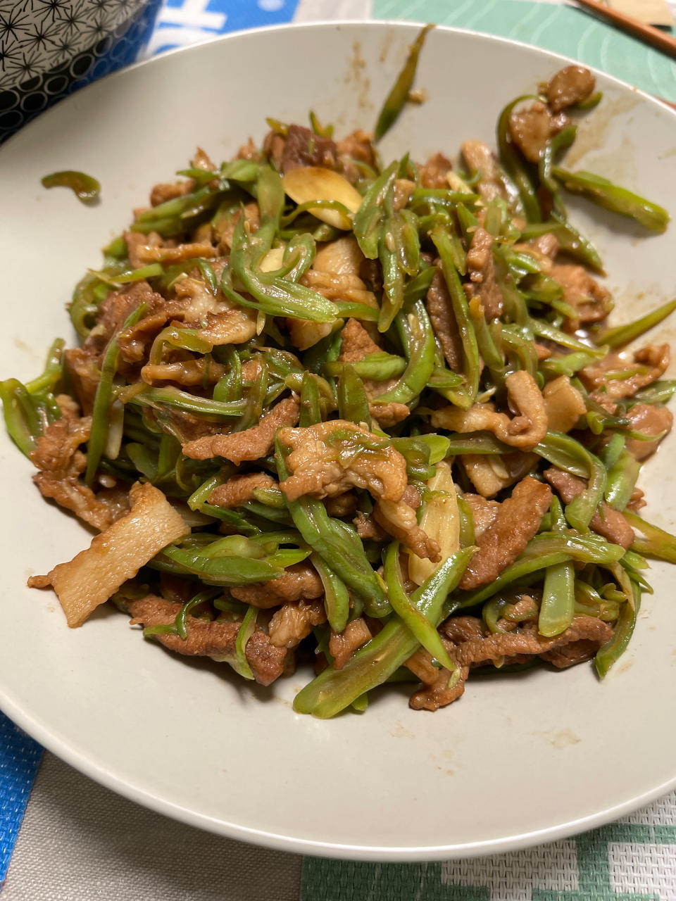 简单家常菜😋豆角丝炒肉，营养美味又下饭❗️