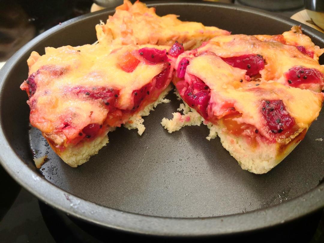 8寸培根水果披萨自制饼底