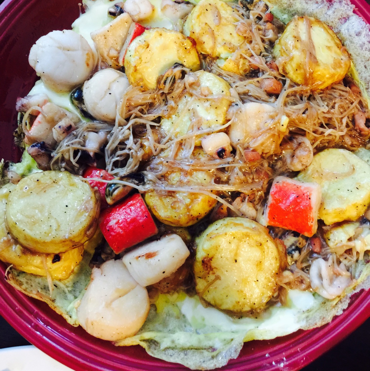铁板海鲜日本豆腐 Seafood with Japanese Dofu