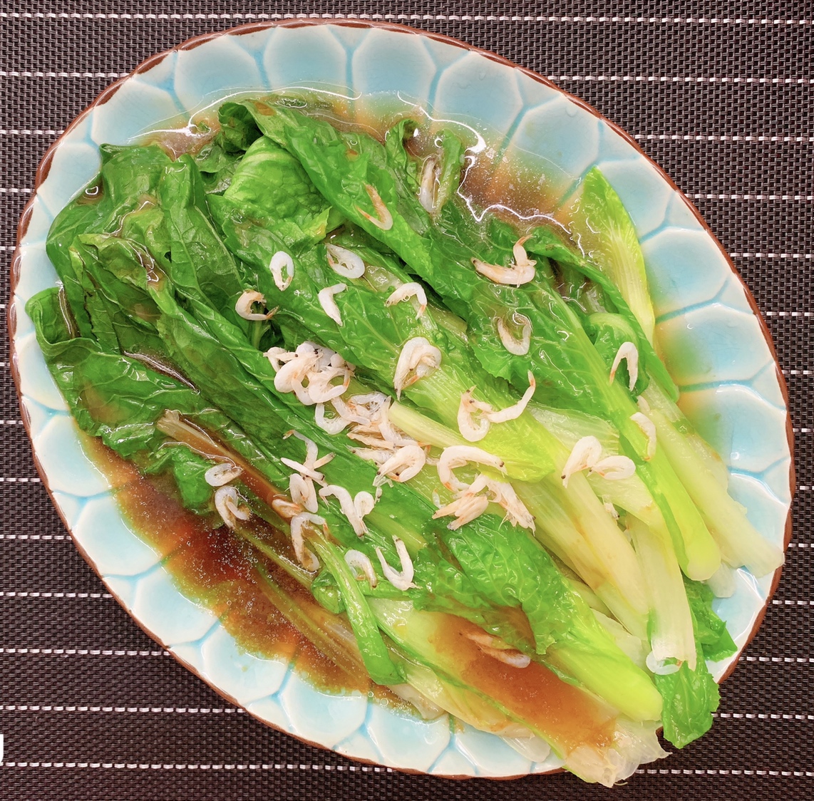【快手菜】蚝油虾皮小白菜的做法