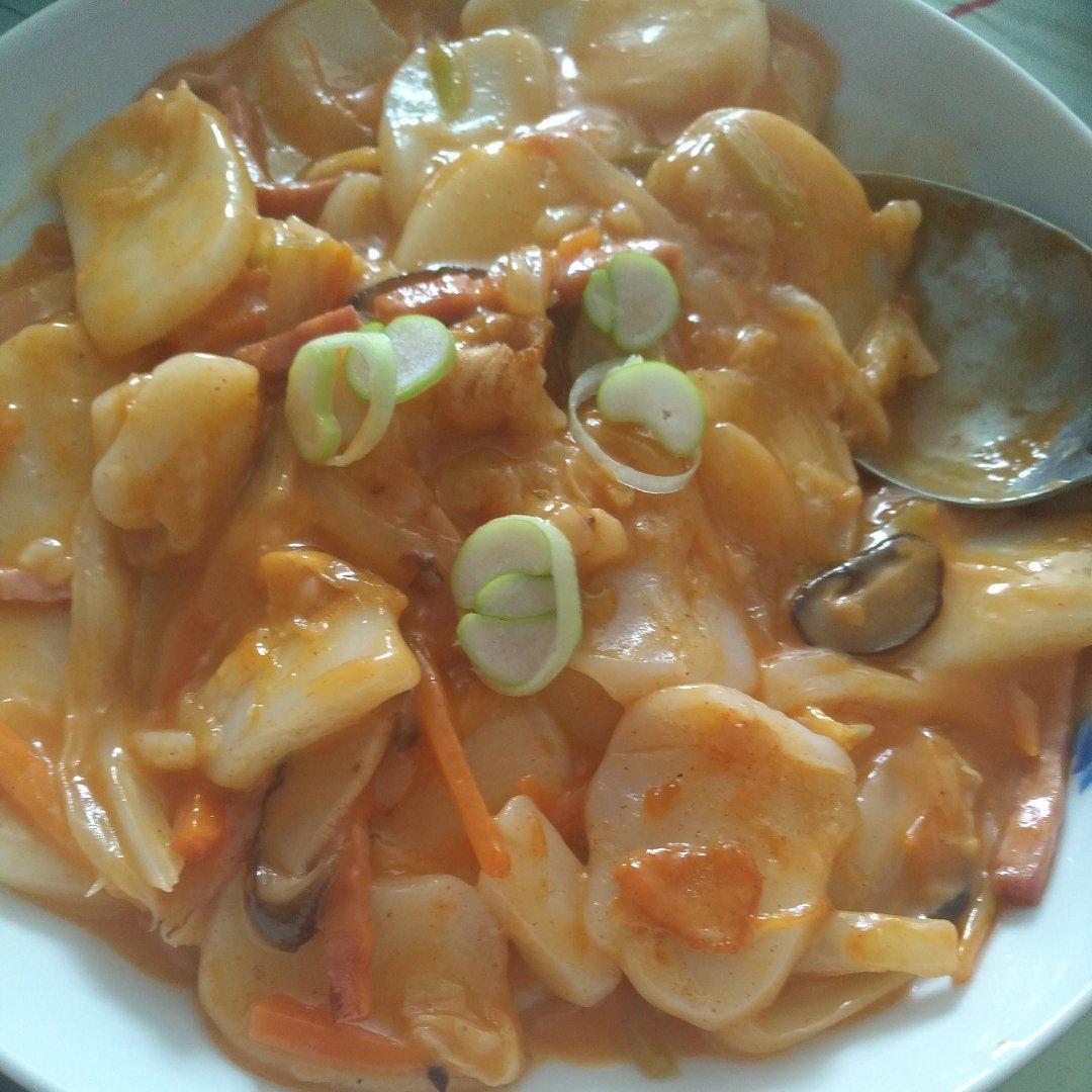 韩式辣炒年糕（or网红芝士套路之芝心年糕）