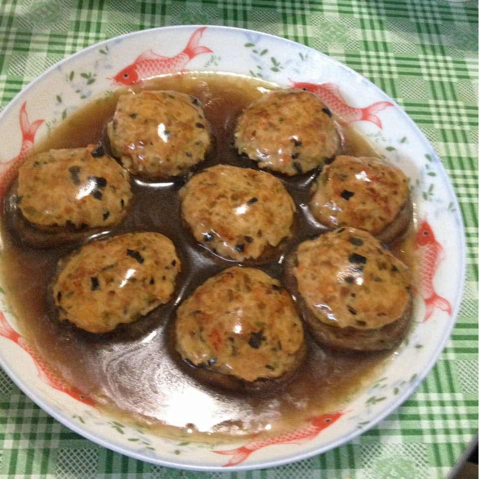 美丽的冬菇凉：冬菇酿