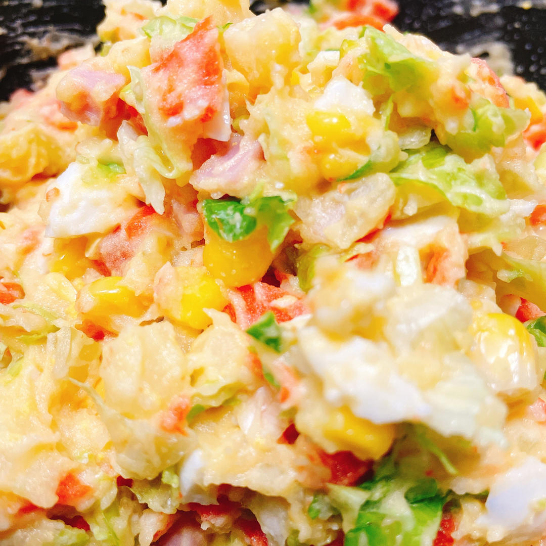 减脂餐——土豆泥鸡蛋沙拉