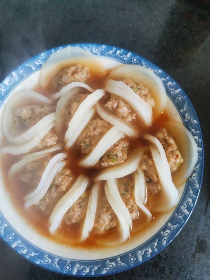 【萝卜酿肉】萝卜烧个漂亮菜，轻松征服全家人！