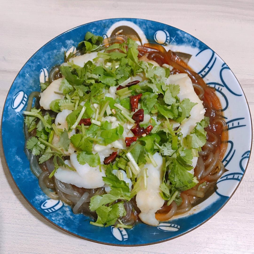 巴沙鱼粉丝金针菇
