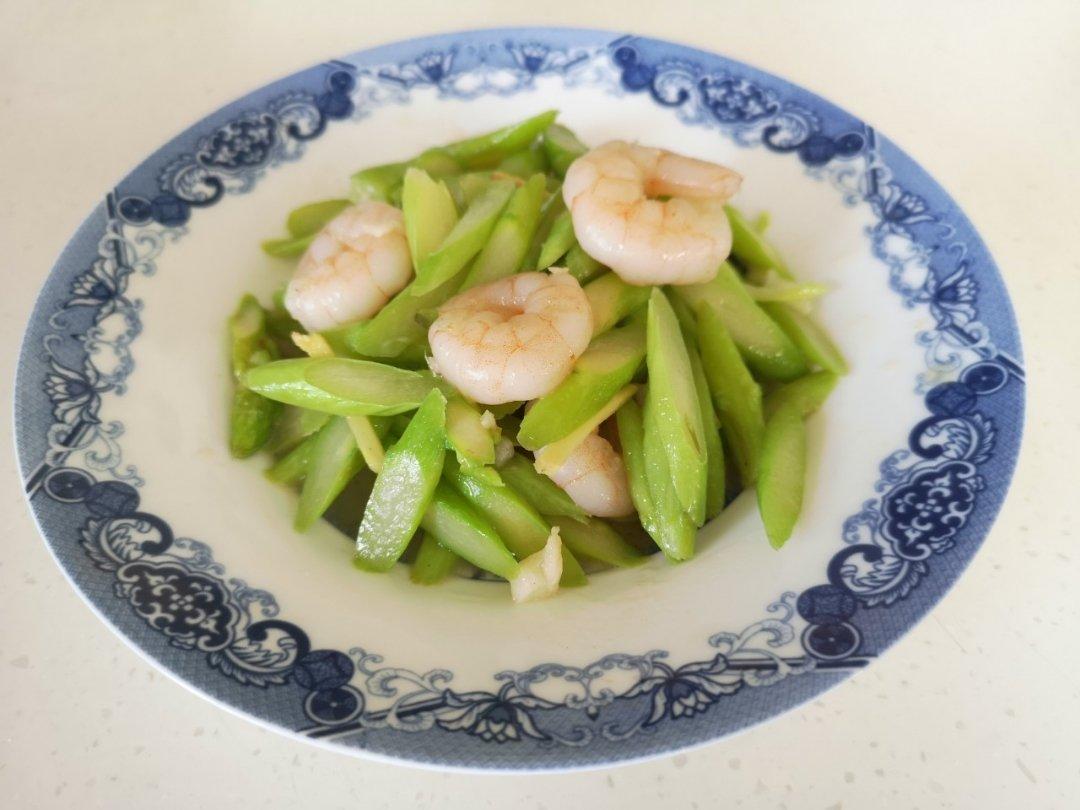 芦笋炒虾仁