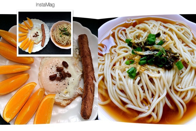 小葱麻油酱油面