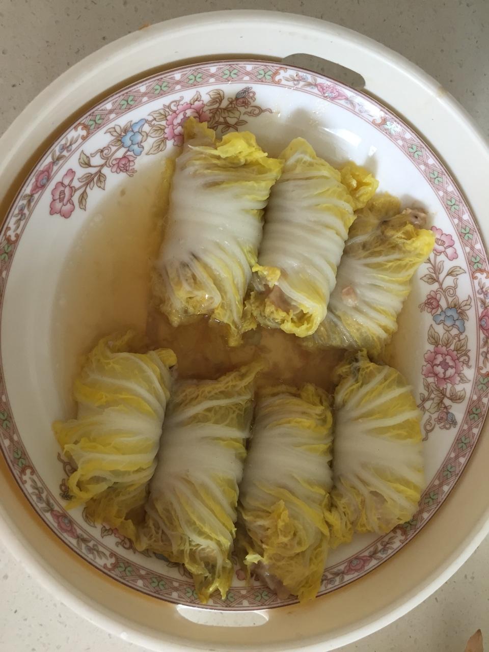 7yanp1ng做的白菜肉卷