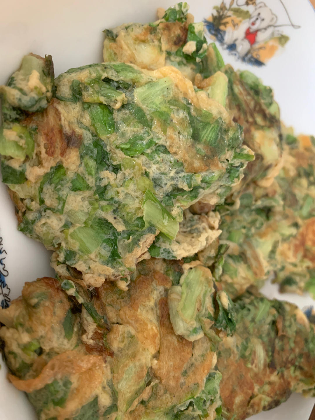 苦菊煎鸡蛋