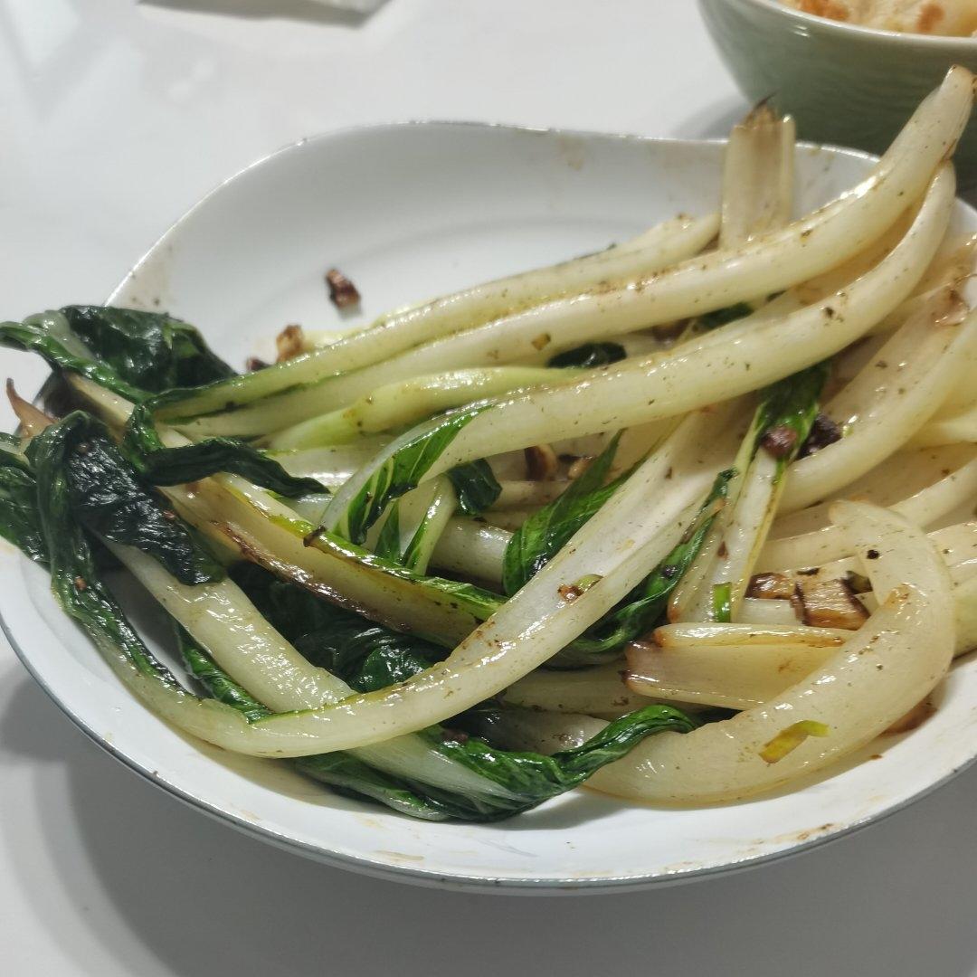 炒青菜，脆而不生，熟而不老