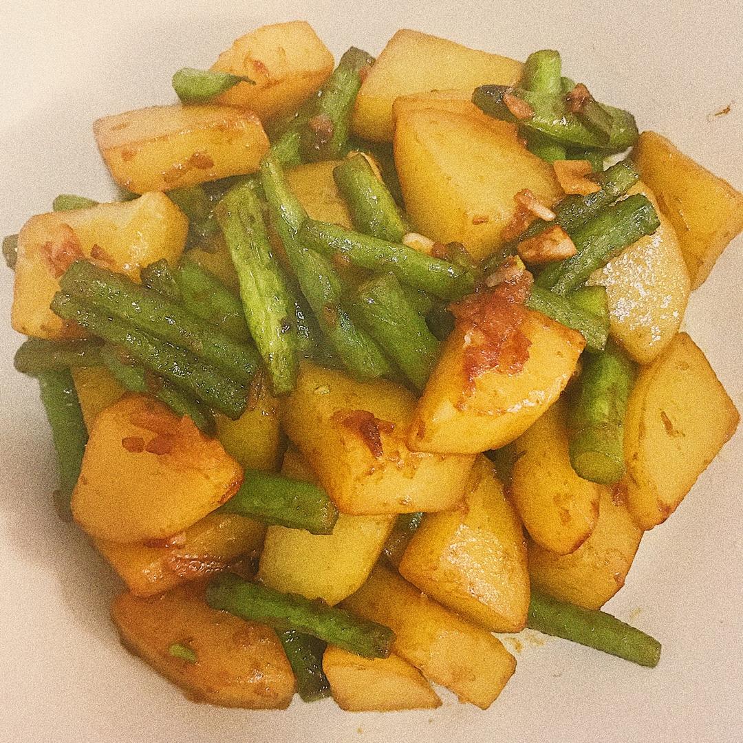 土豆炖豆角