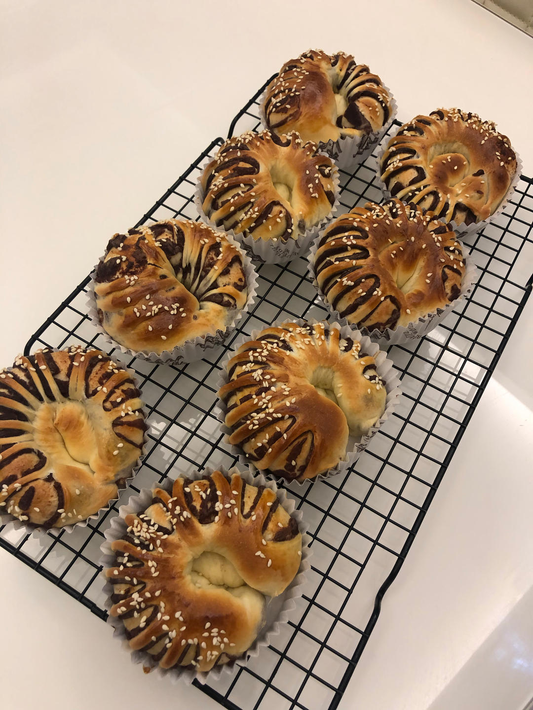 老式豆沙面包圈(只需一次发酵)