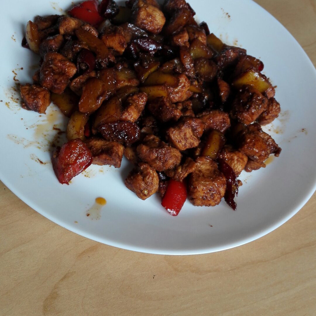 健身减肥最爱的鸡胸料理！——彩椒鸡丁