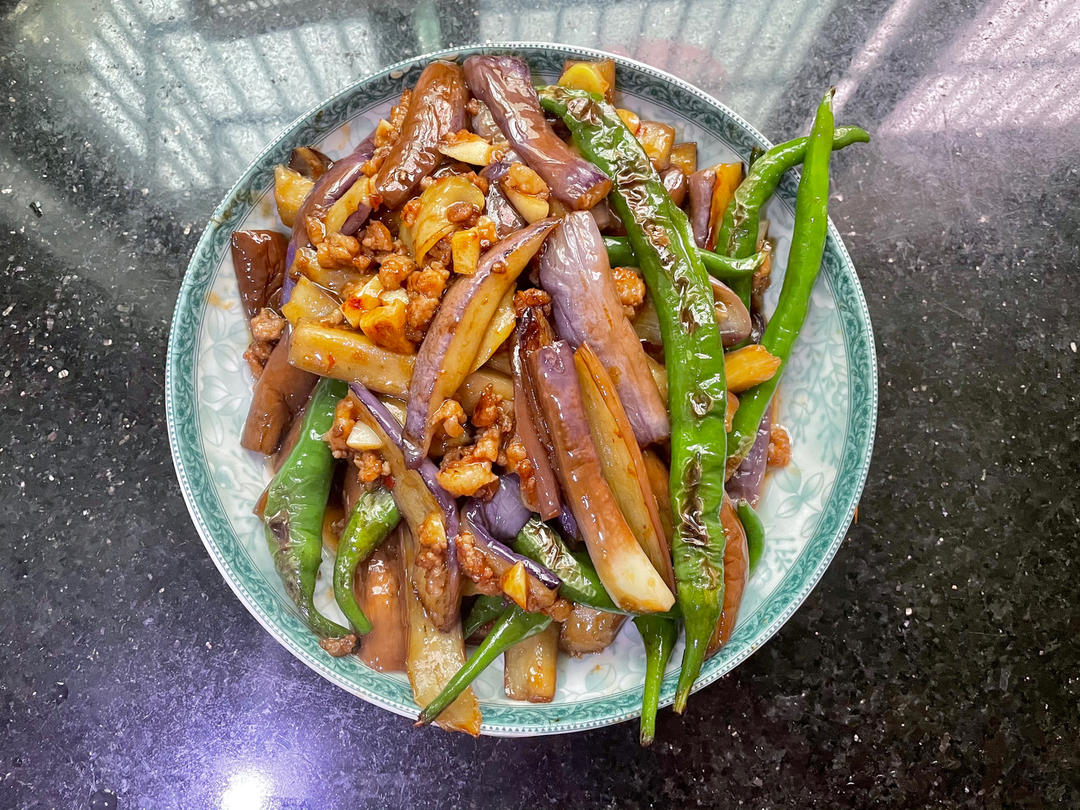 红烧肉沫茄子