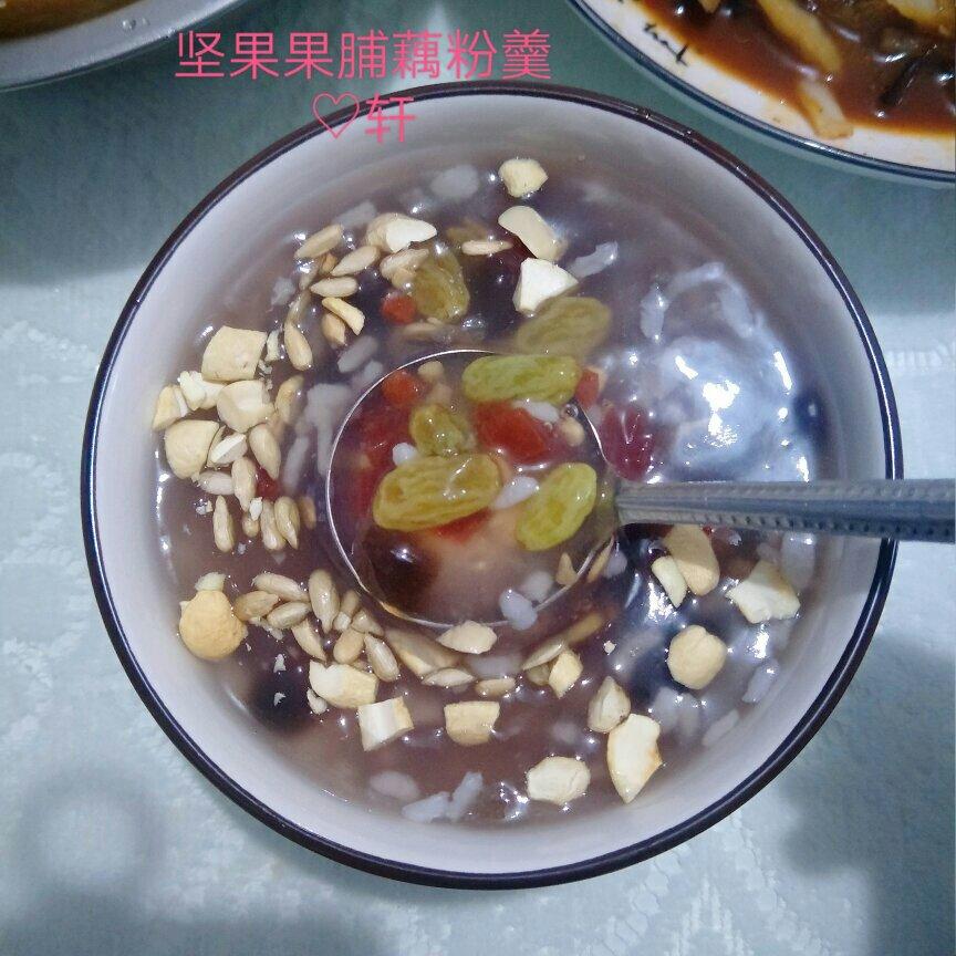 水果糯米圆子藕粉甜羹