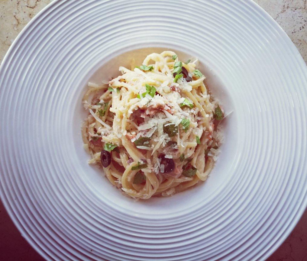 【食材包操作说明】培根蘑菇白酱意面