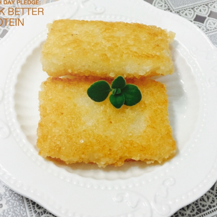 糯米糍粑---江南人叫它糍饭糕！