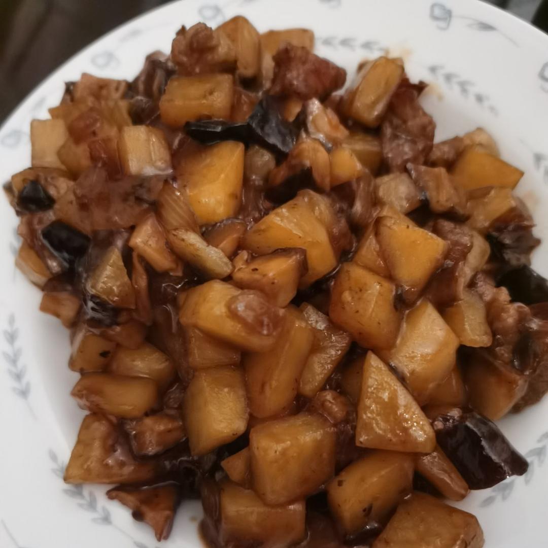 ㊙️香菇土豆肉沫拌饭❗️比外卖还好吃