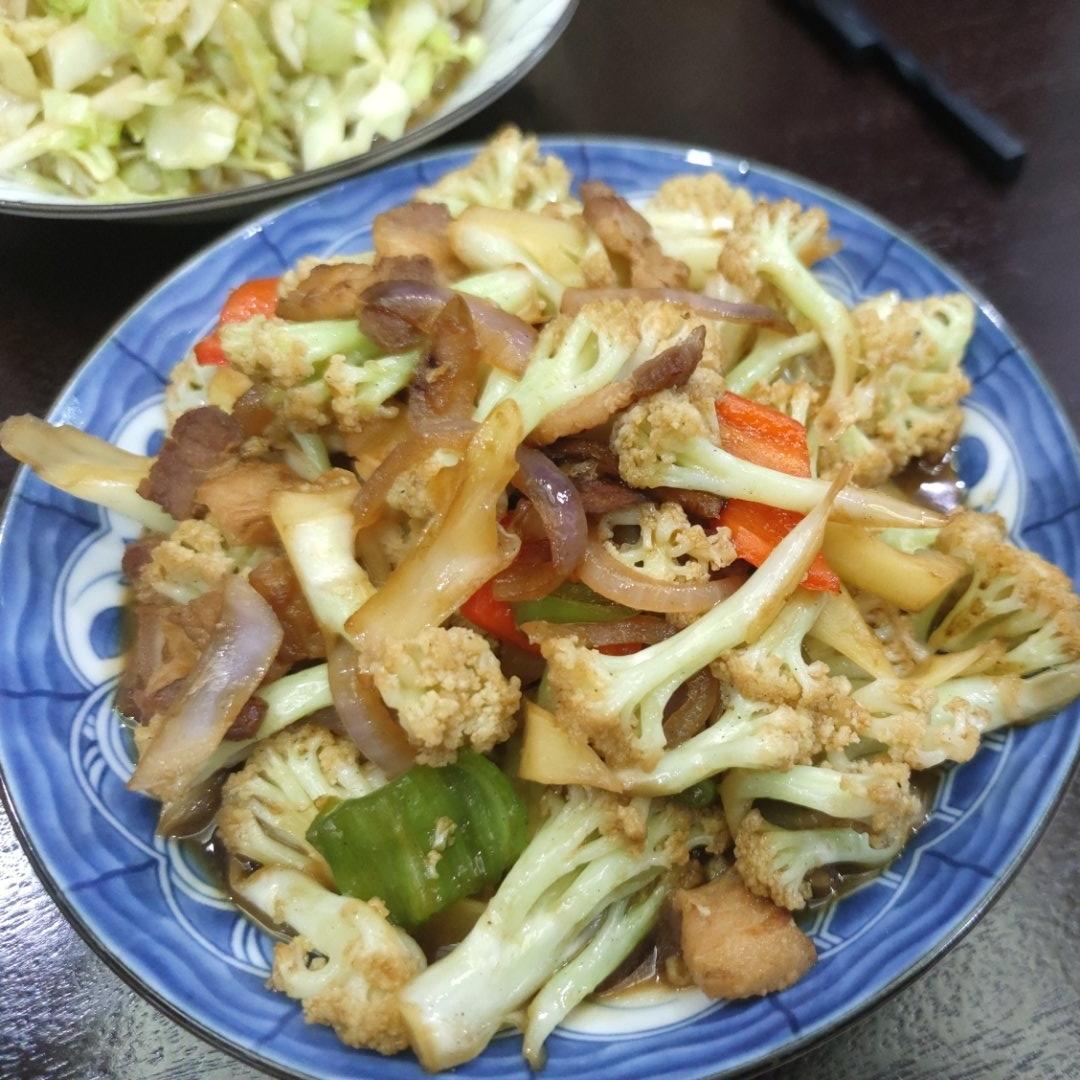 和饭店一个味道的干锅花菜