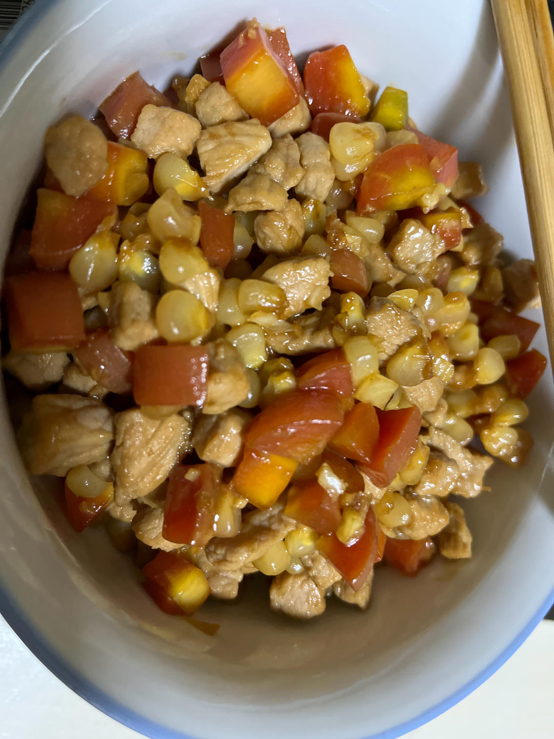 豌豆炒肉丁