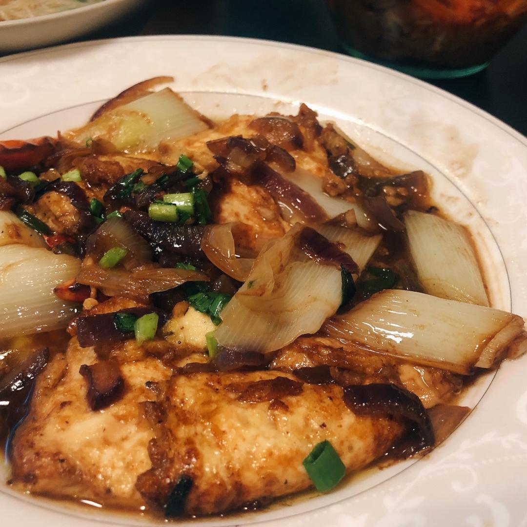 葱烧嫩豆腐