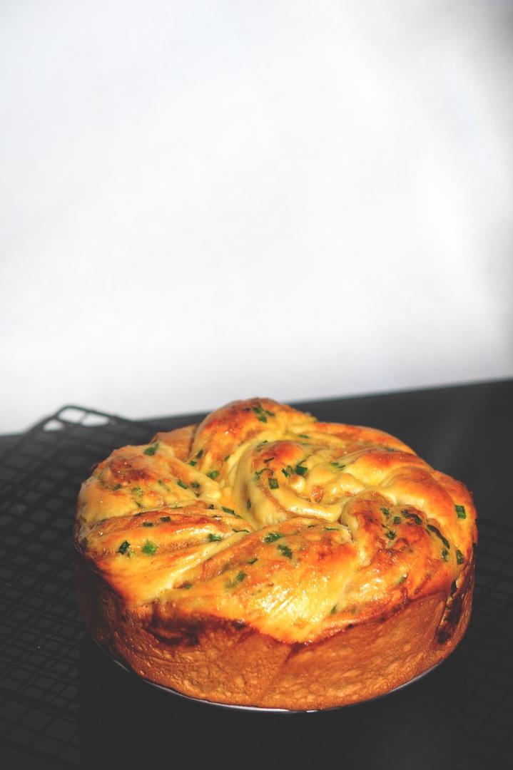 香葱肉松手撕吐司