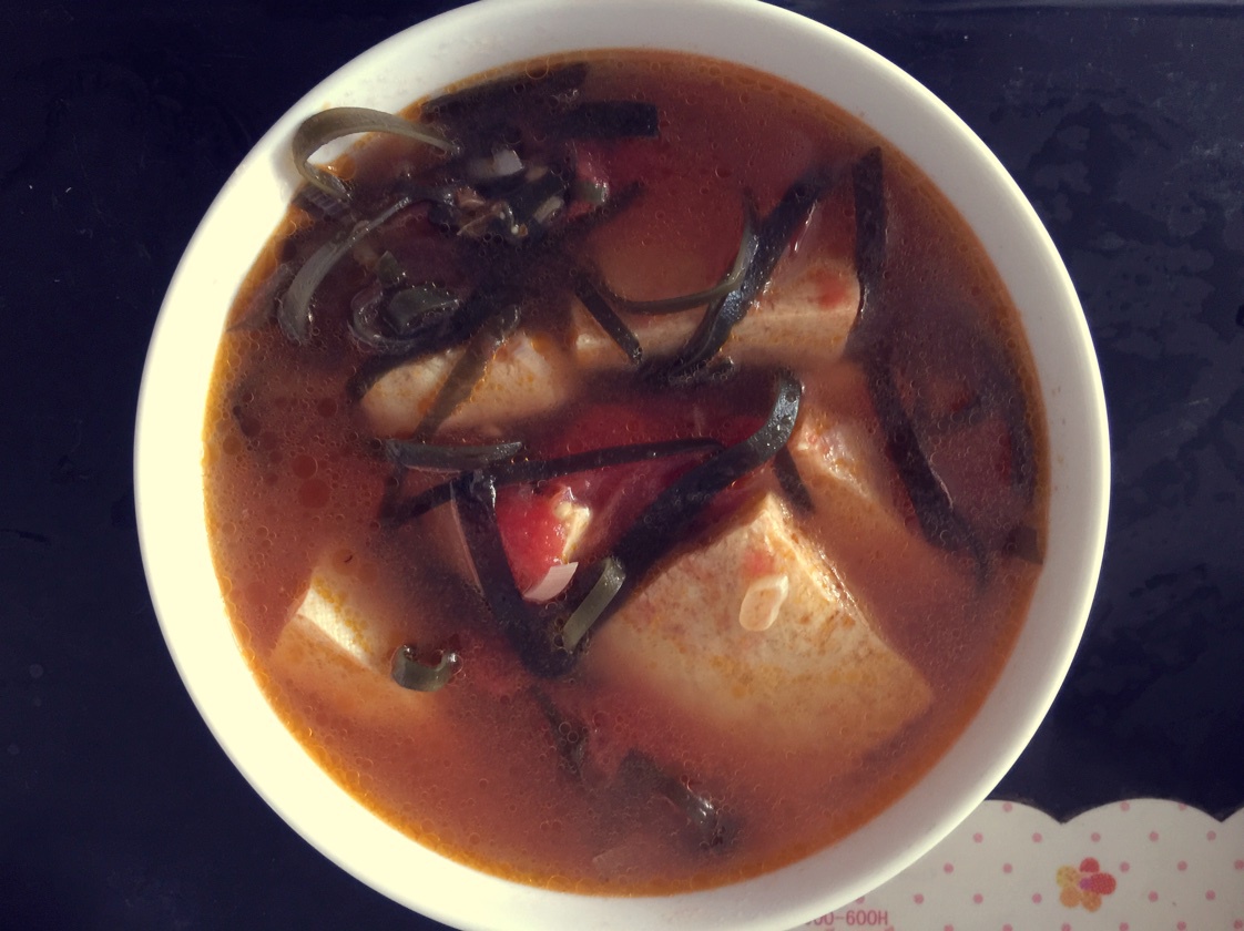 番茄豆腐紫菜汤 家常菜 宝宝食谱