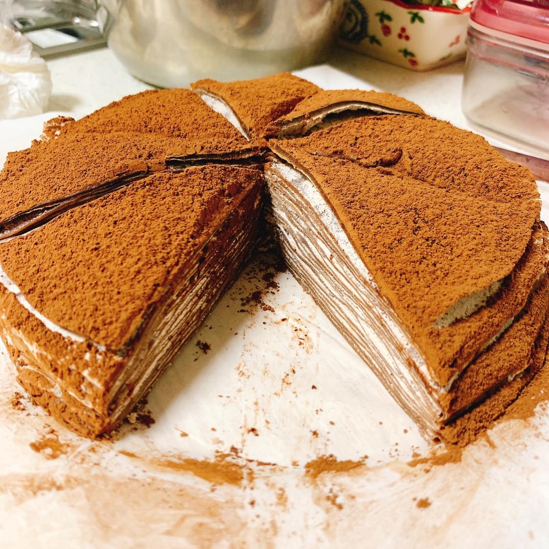 巧克力千层蛋糕