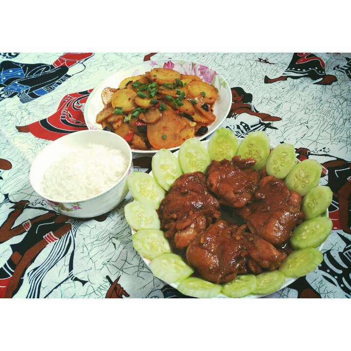 照烧鸡腿饭