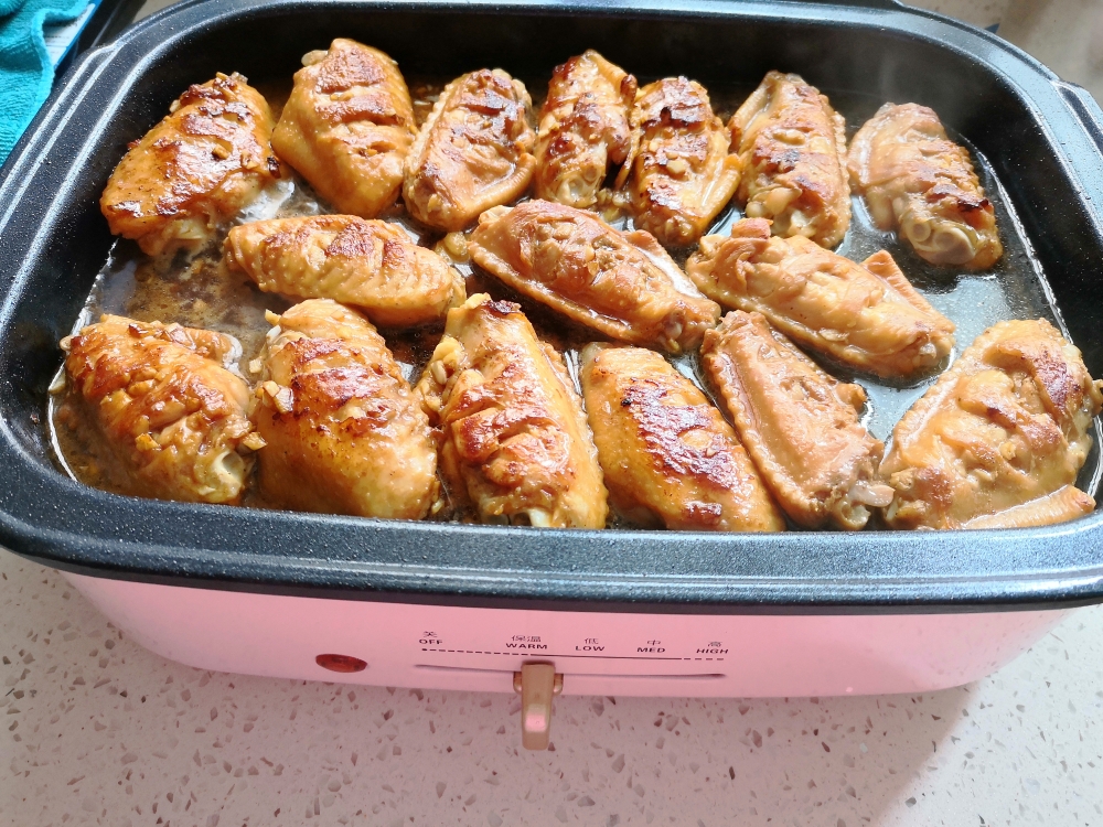 减脂餐必备➡️无油低脂的蒜香鸡翅的做法 步骤5