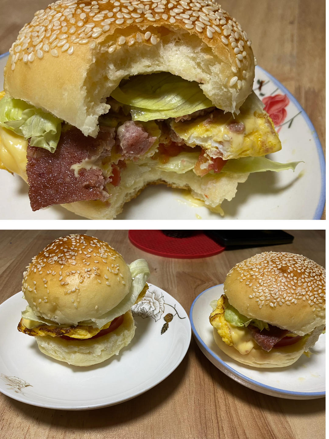 超~级松软的烫种汉堡胚