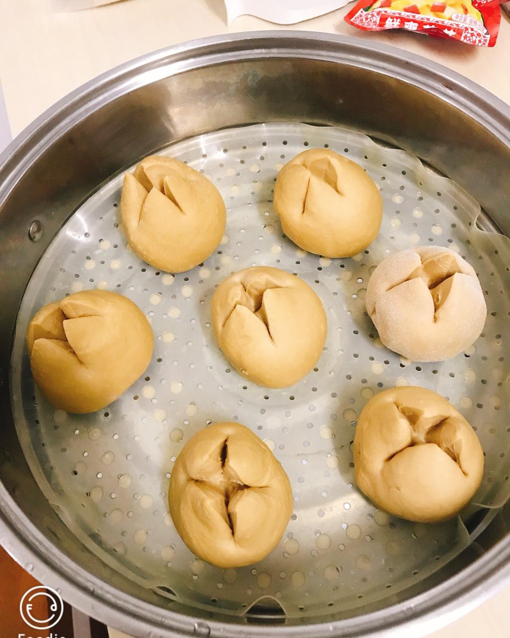 红糖红枣开花馒头（一次性发酵）