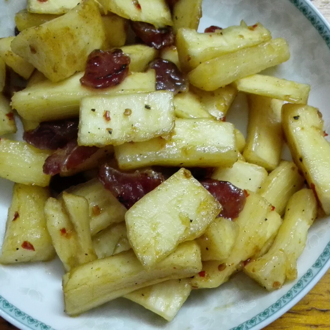 乐天拥抱做的炒木薯