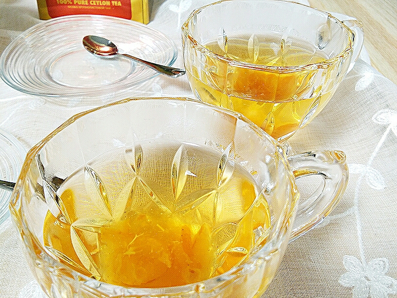 韩国柚子茶食谱――柠檬柚子红茶（热饮）的做法 步骤6