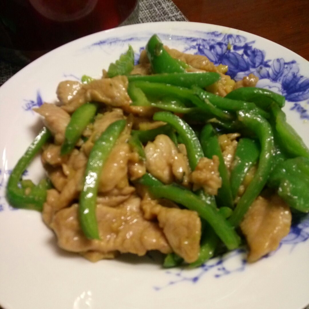 青椒炒肉丝
